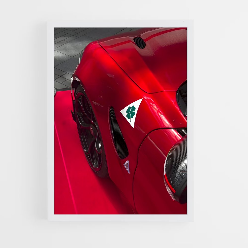 Poster Vitesse Écologique – affiche Alfa Romeo (vue 3)